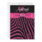 PRINTED RIBBON Zebra 16th Birthday Invitation