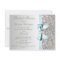 Printed Silver Sequin Teal Bow Image Bridal Shower