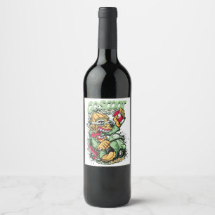 Printed T-shirt Scooter, Motorcycle graffiti, Wine Label