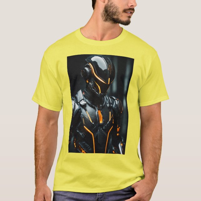 PRINTED T SHIRT YELLOW (Front)