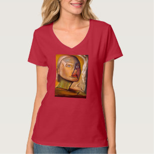 Printed V-Neck T-shirt