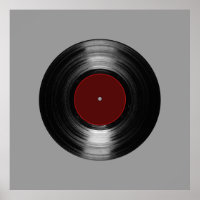 printed vinyl record