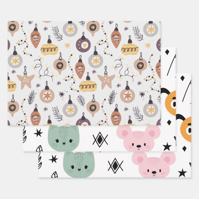 Printed  wrapping paper sheet (Set)