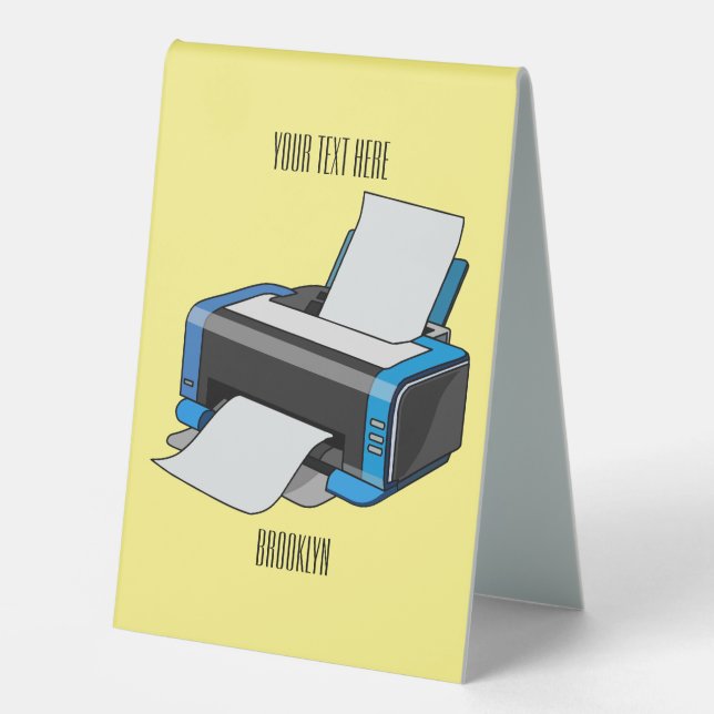 Printer cartoon illustration (Front)
