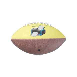 Printer cartoon illustration american football