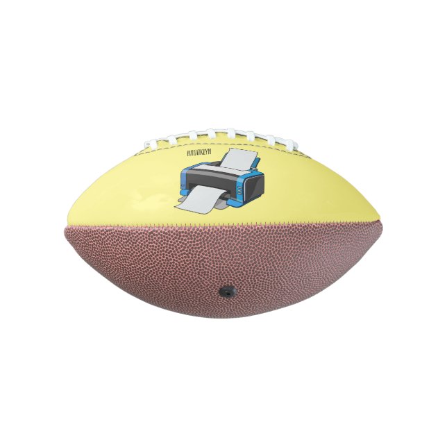 Printer cartoon illustration american football (Rotated 270)