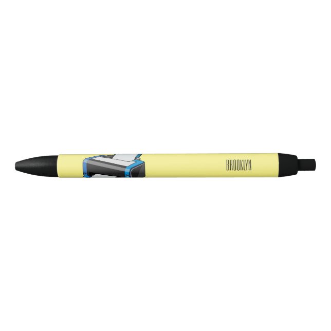Printer cartoon illustration black ink pen (Front)