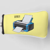 Printer cartoon illustration