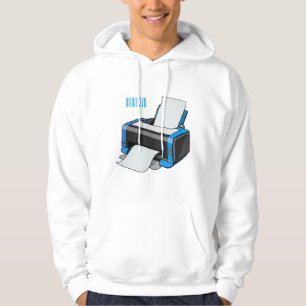 Printer cartoon illustration hoodie