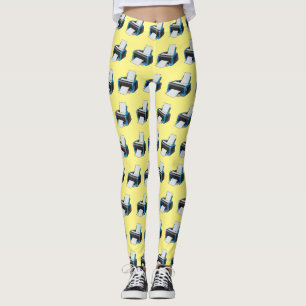 Printer cartoon illustration leggings