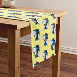 Printer cartoon illustration short table runner