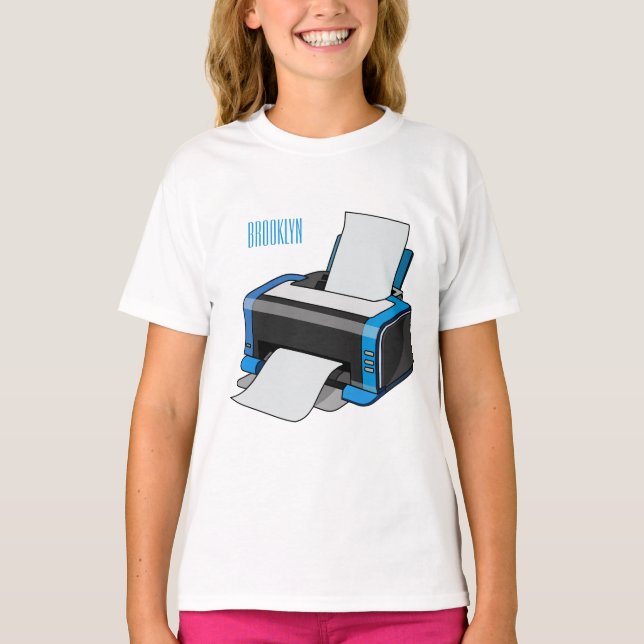 Printer cartoon illustration T-Shirt (Front)