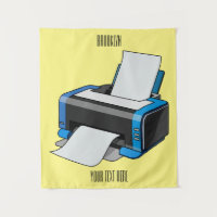 Printer cartoon illustration