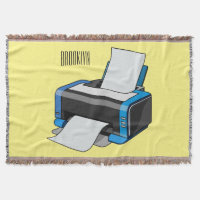 Printer cartoon illustration