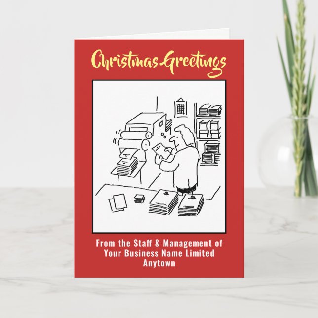 Printer or Printing Company Christmas Card (Front)