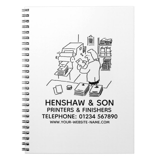 Printers & Finishers Notebook (Front)