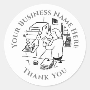 Printers Thank You Classic Round Sticker