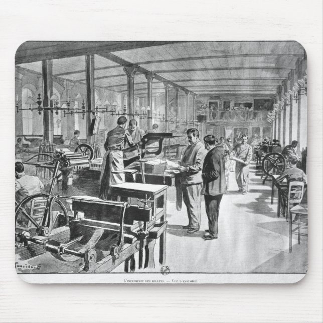 Printing the banknotes mouse mat (Front)