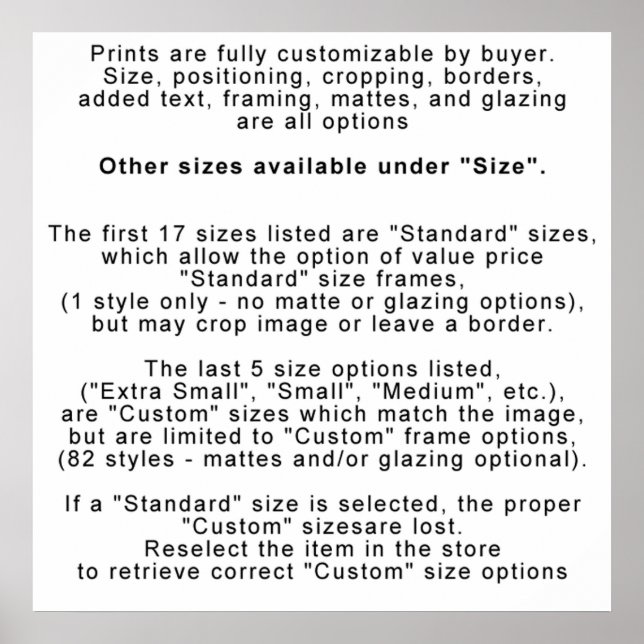 PRINTS - INFO - CUSTOMIZATION / SIZING (Front)