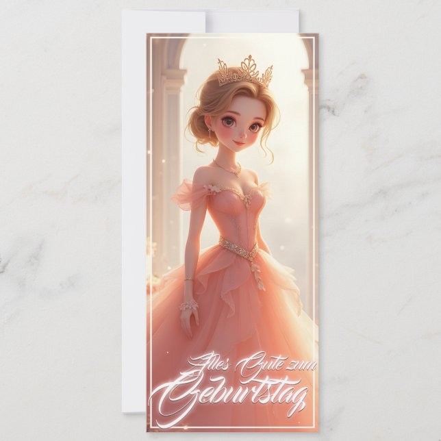 Prinzessin zum Geburtstag im rosa Traumkleid (Front)