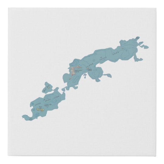 Prior Lake Topographical Map Canvas Zazzle.co.uk