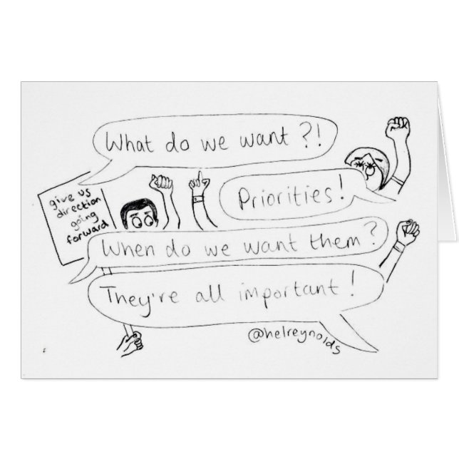Priorities Card (Front Horizontal)