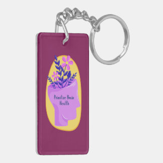 Prioritise Brain Health Keychain