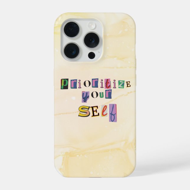 Prioritise Yourself iPhone Case (Back)