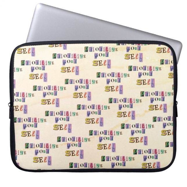 Prioritise Yourself Laptop Sleeve (Front)