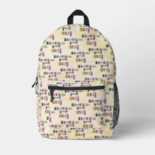 Prioritise Yourself Printed Backpack