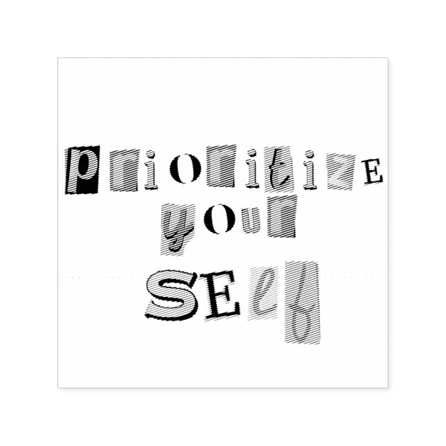 Prioritise Yourself Self-inking Stamp (Design)