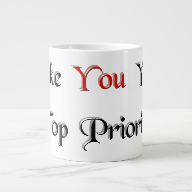 Priority 1 large coffee mug (Front)