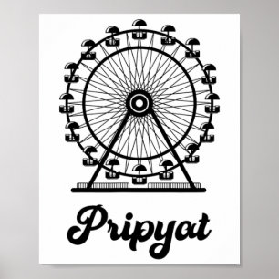 Pripyat Ukraine With Ferris Wheel  Poster