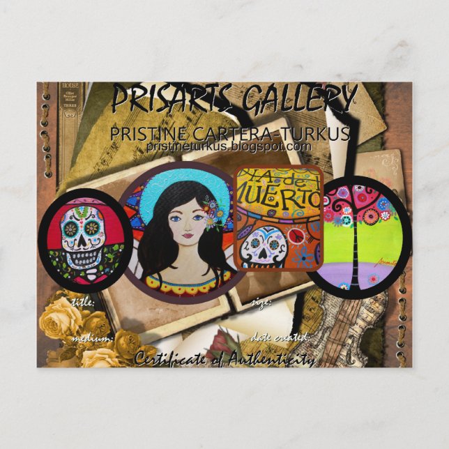 Prisarts COA Postcard (Front)