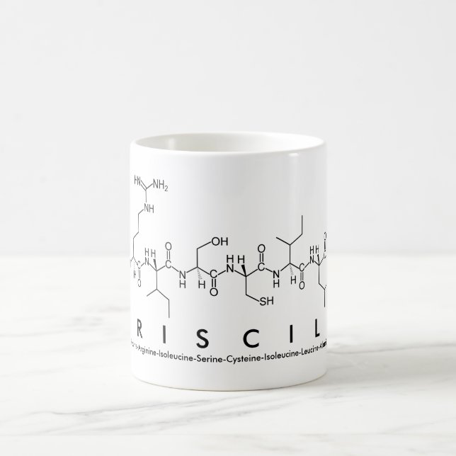 Priscila peptide name mug (Center)