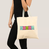 Priscila periodic table name tote bag (Front (Product))