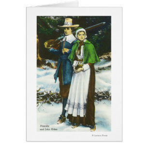 Priscilla and John Alden Scene