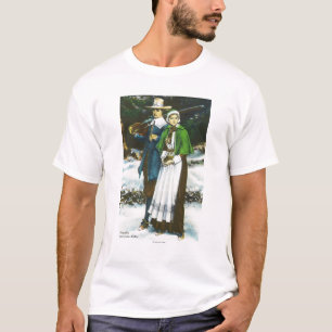 Priscilla and John Alden Scene T-Shirt