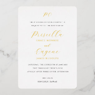 Priscilla Classic Wedding Invitation