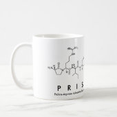 Priscilla peptide name mug (Left)