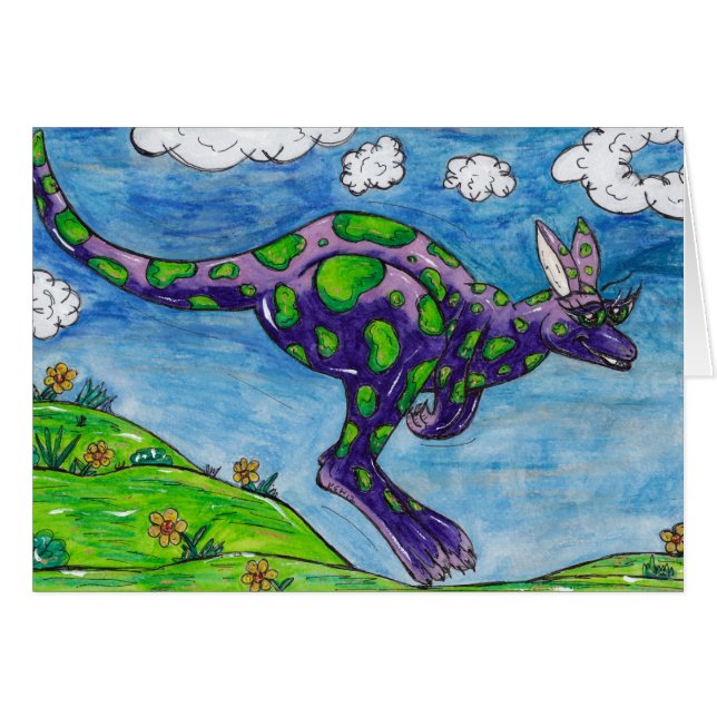 Priscilla the Purple Kangaroo (Front Horizontal)