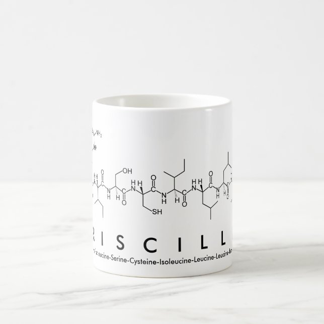 Priscillia peptide name mug (Center)