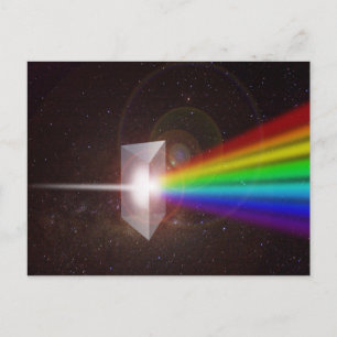 Prism Colour Spectrum Space Stars Galaxy DE LaRue Postcard