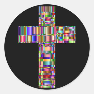 prism cross stickers