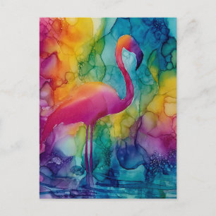 Prism Flamingo Postcard