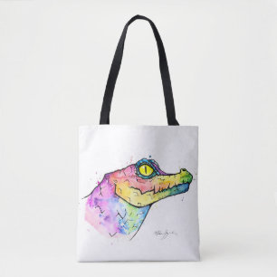 Prism Gator Tote Bag