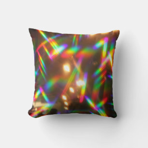 prism holographic rainbow kaleidoscope background cushion