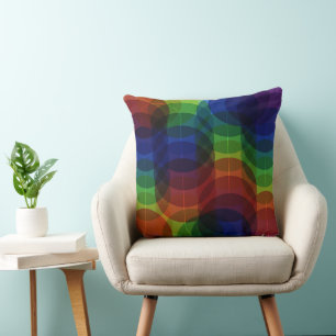 Prism Path Blue Cushion