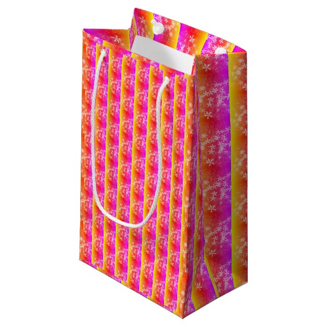 "Prism Pattern" Small Gift Bag (Front Angled)