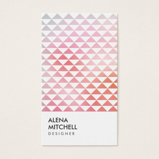 PRISM PHOTO in WHITE (Vertical) Business Card